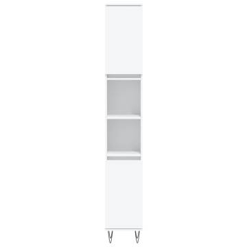 3 Piece Bathroom Cabinet Set - Stylish White Storage Solution