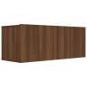 6 Piece TV Cabinet Set - Brown Oak Engineered Wood | Hipo Market