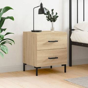 Sonoma Oak Bedside Cabinet - Modern & Functional Design