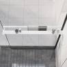 Durable White Aluminium Shower Shelf for Walk-in Shower - 90 cm