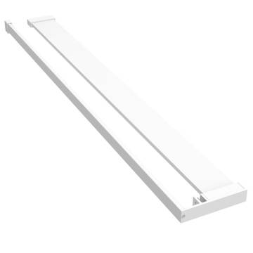 Durable White Aluminium Shower Shelf for Walk-in Shower - 90 cm