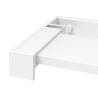 Durable White Aluminium Shower Shelf for Walk-in Shower - 90 cm