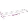 Durable White Aluminium Shower Shelf for Walk-in Shower - 90 cm