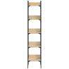 5-Tier Bookshelf in Sonoma Oak | Space-Saving Storage Solution