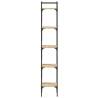 5-Tier Bookshelf in Sonoma Oak | Space-Saving Storage Solution