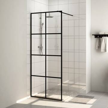 Stylish Walk-in Shower Wall with Clear ESG Glass | HipoMarket