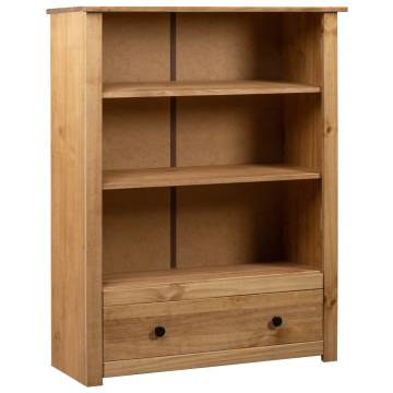 Bookcase 80x35x110 cm Solid Pine Wood - Panama Range