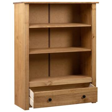 Bookcase 80x35x110 cm Solid Pine Wood - Panama Range