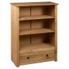 Bookcase 80x35x110 cm Solid Pine Wood - Panama Range