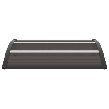 Stylish Black Door Canopy 120x75 cm - Durable Protection