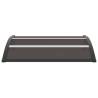 Stylish Black Door Canopy 120x75 cm - Durable Protection