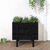 Garden Planter Black 62x50x57 cm Solid Wood Pine Colour black pine Size 62 x 50 x 57 cm Quantity in Package 1 