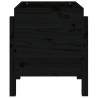 Garden Planter Black 62x50x57 cm Solid Wood Pine - Hipomarket