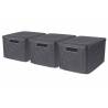 Curver Style Storage Boxes with Lid 3 pcs Size L Anthracite Colour anthracite Size l Quantity in Package 3 Number of 1 