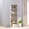 5-Tier Book Cabinet Concrete Grey 60x30x189 cm Engineered Wood Colour concrete grey Size 60 x 30 x 189 cm Quantity in Package 1 