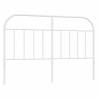 Stylish White Metal Headboard 135 cm for Any Bedroom