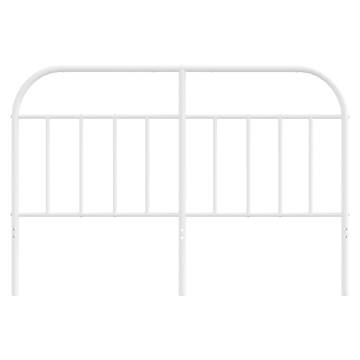 Stylish White Metal Headboard 135 cm for Any Bedroom