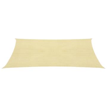 Beige Sunshade Sail 5x6m - UV & Mould Resistant | HipoMarket