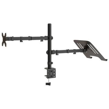 Adjustable Black Steel Monitor Mount | VESA 75/100 mm