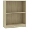 Bookshelf Sonoma Oak 60x24x76 cm - Stylish Storage Solution