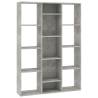 Room Divider & Book Cabinet in Concrete Grey - 100x24x140 cm