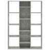 Room Divider & Book Cabinet in Concrete Grey - 100x24x140 cm