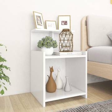 Stylish Bed Cabinet White 40x35x60 cm - Durable Design