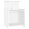 Stylish Bed Cabinet White 40x35x60 cm - Durable Design