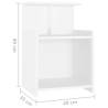 Stylish Bed Cabinet White 40x35x60 cm - Durable Design