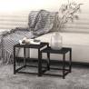 Tea Tables 2 pcs MDF Black Colour black Quantity in Package 2 