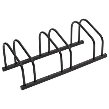 Bike Rack for 3 Bikes - Durable Black Steel Storage Solution