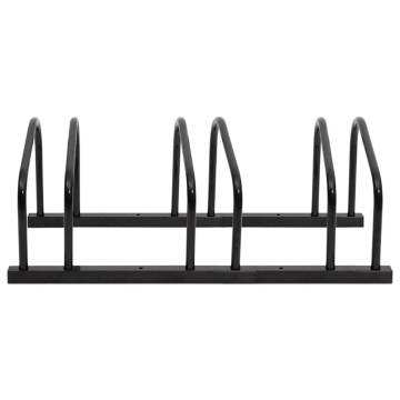 Bike Rack for 3 Bikes - Durable Black Steel Storage Solution