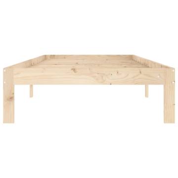 Solid Wood Pine Bed Frame 90x200 cm | Stylish & Sturdy