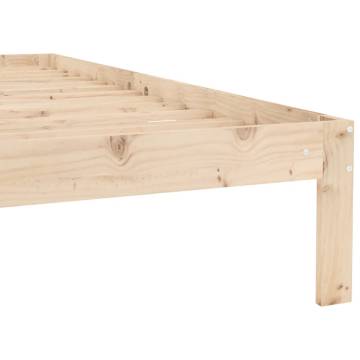 Solid Wood Pine Bed Frame 90x200 cm | Stylish & Sturdy