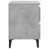 Chic Concrete Grey Bed Cabinets - 2 pcs | Hipomarket UK