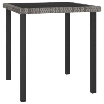 Garden Dining Table Grey 70x70cm - Durable & Stylish