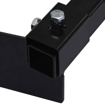 Durable Snow Plow Adapter for Lawn Mower - Black