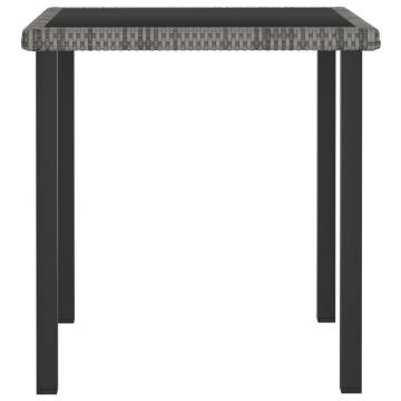 Garden Dining Table Grey 70x70cm - Durable & Stylish