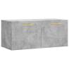 Wall Cabinet Concrete Grey 80x36.5x35 cm | HipoMarket UK