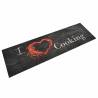 Kitchen Rug Washable Cooking Black 45x150 cm Velvet Colour black Size 45 x 150 cm Quantity in Package 1 