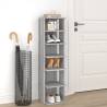 Shoe Rack Grey Sonoma 27.5x27x102 cm Engineered Wood Colour grey sonoma Quantity in Package 1 Number of Number of shelves 