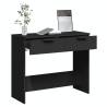 Stylish Black Console Table | Engineered Wood - 90x36x75 cm