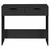 Stylish Black Console Table | Engineered Wood - 90x36x75 cm