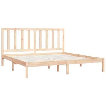 Solid Pine Bed Frame 180x200 cm - Super King Size