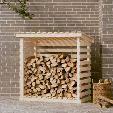 Solid Wood Firewood Rack - 108x73x108 cm | Hipo Market