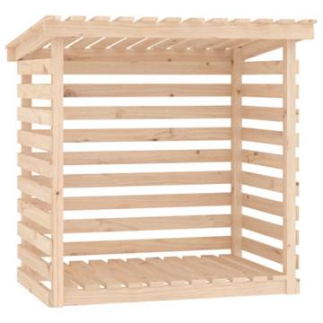 Solid Wood Firewood Rack - 108x73x108 cm | Hipo Market