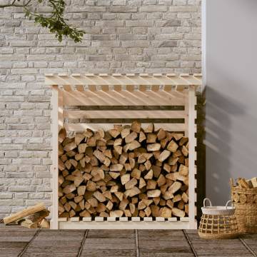 Solid Wood Firewood Rack - 108x73x108 cm | Hipo Market