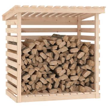 Solid Wood Firewood Rack - 108x73x108 cm | Hipo Market