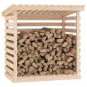 Solid Wood Firewood Rack - 108x73x108 cm | Hipo Market