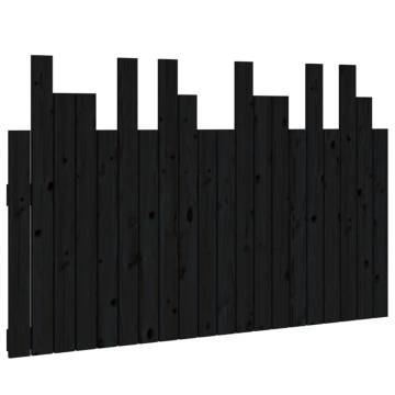 Elegant Black Wall Headboard - Solid Pine Wood (127.5x80 cm)